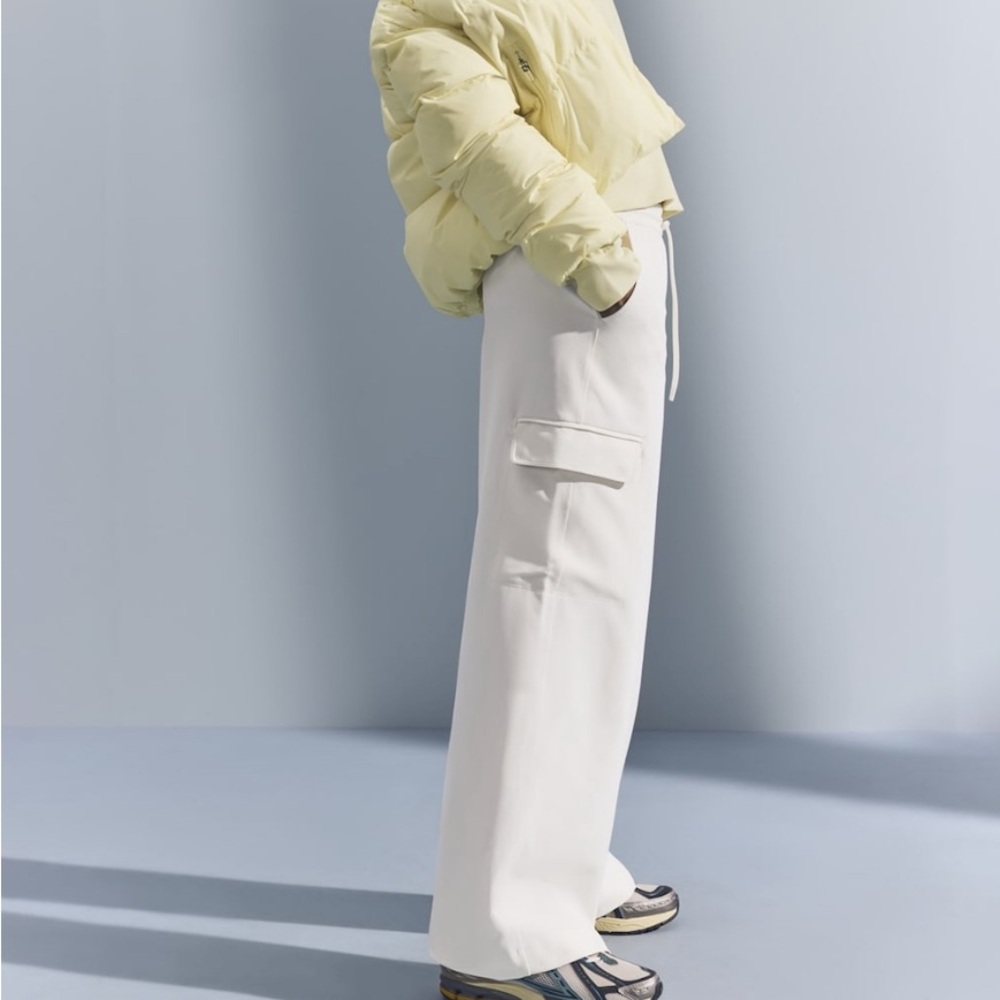 Athleta Off-White Wide-Leg Pants - Picture 3 of 15